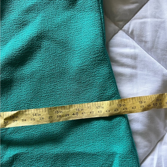 Teal Straight Line Dress with Woven Detailing - Picture 6 of 8